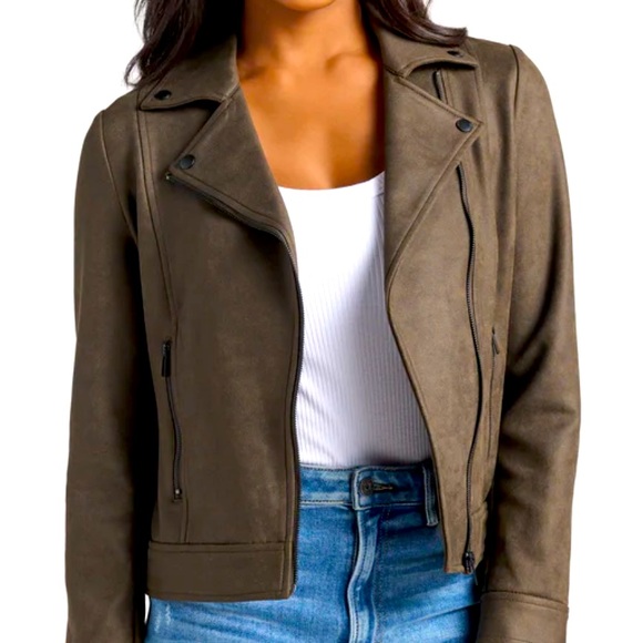 Liverpool Faux Brushed Leather Jacket - Picture 2 of 6